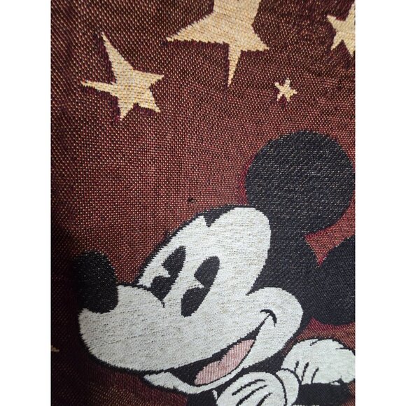 Vintage 4 Parks WALT DISNEY WORLD Mickey Mouse Throw Tapestry 55” x 45" - Picture 2 of 7